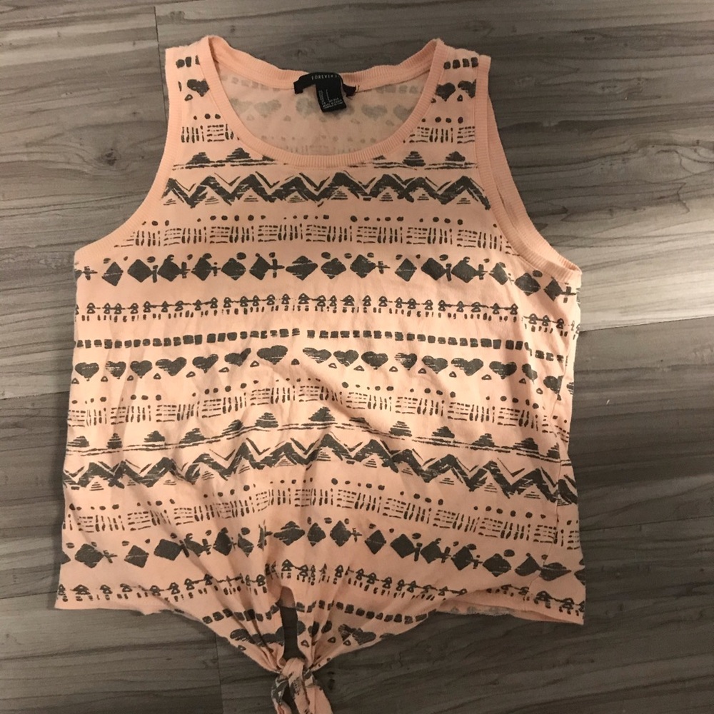 Pink and grey women’s tank top